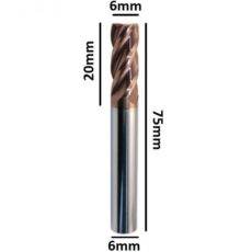 فرز اندمیل کد 0675 سایز 6 میلی متر