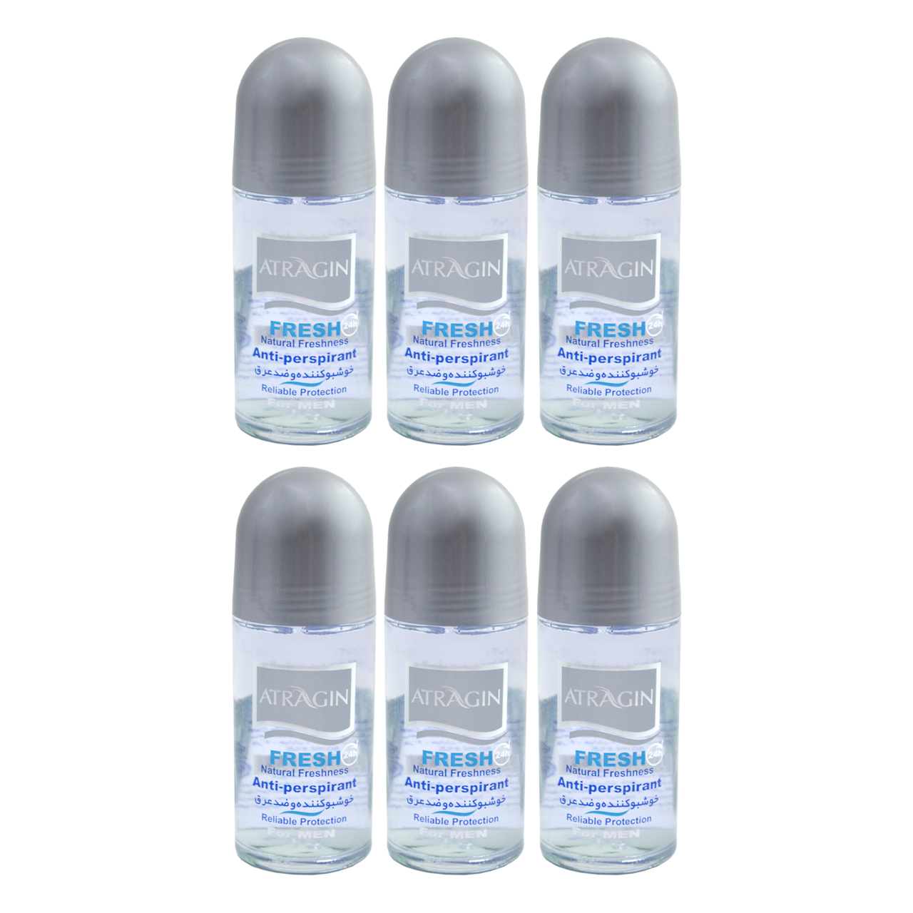 رول ضد تعریق مردانه عطرآگین مدل G2 حجم 50 میلی لیتر مجموعه 6 عددی