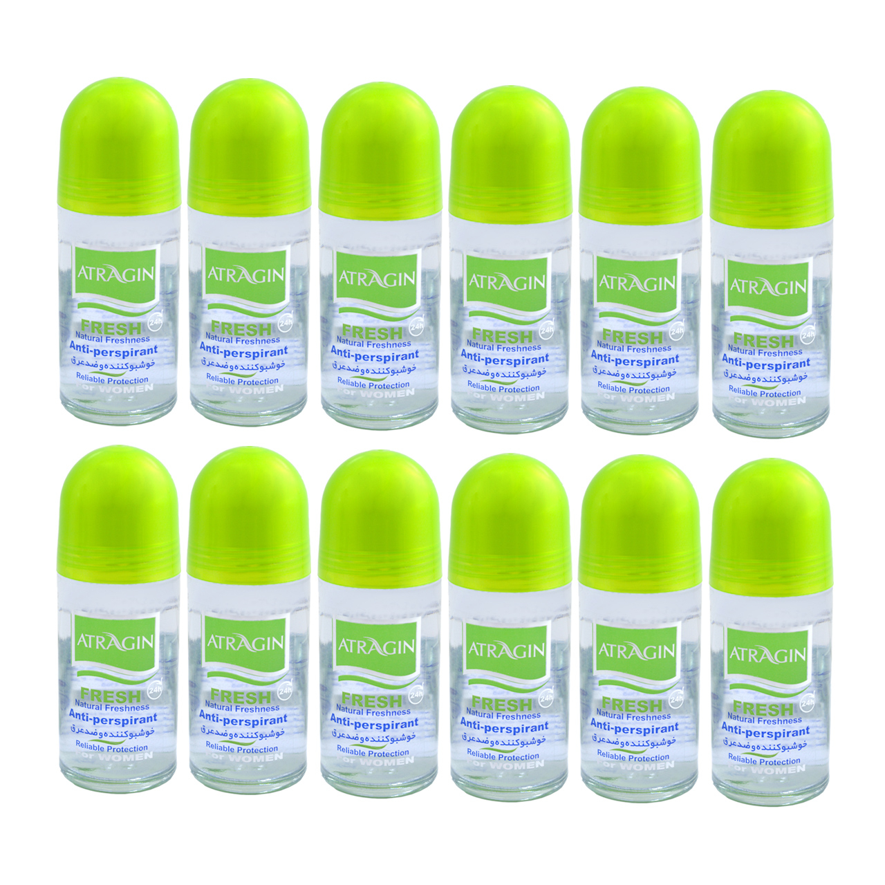 رول ضد تعریق زنانه عطرآگین مدل G3 حجم 50 میلی لیتر مجموعه 12 عددی