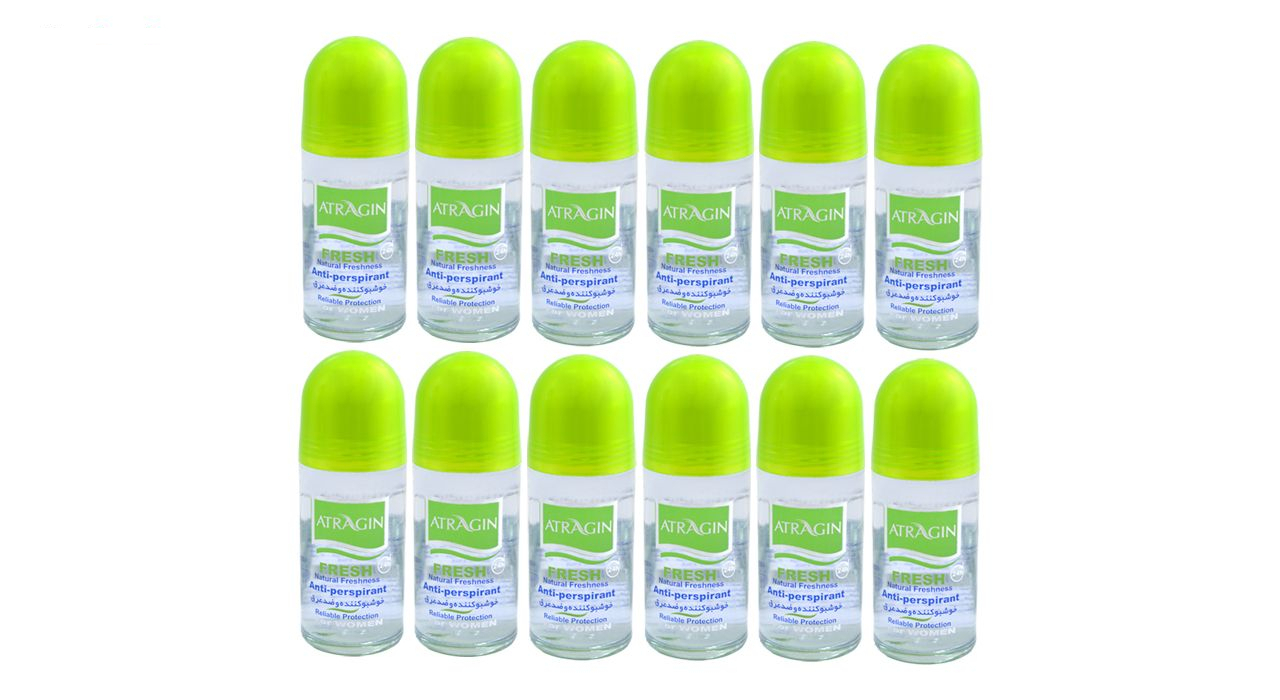 رول ضد تعریق زنانه عطرآگین مدل G3 حجم 50 میلی لیتر مجموعه 12 عددی