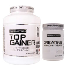 پودر تاپ گینر فارماتک – 2270 گرم به همراه پودر کراتین منوهیدرات فارماتک-۳۰۰گرم