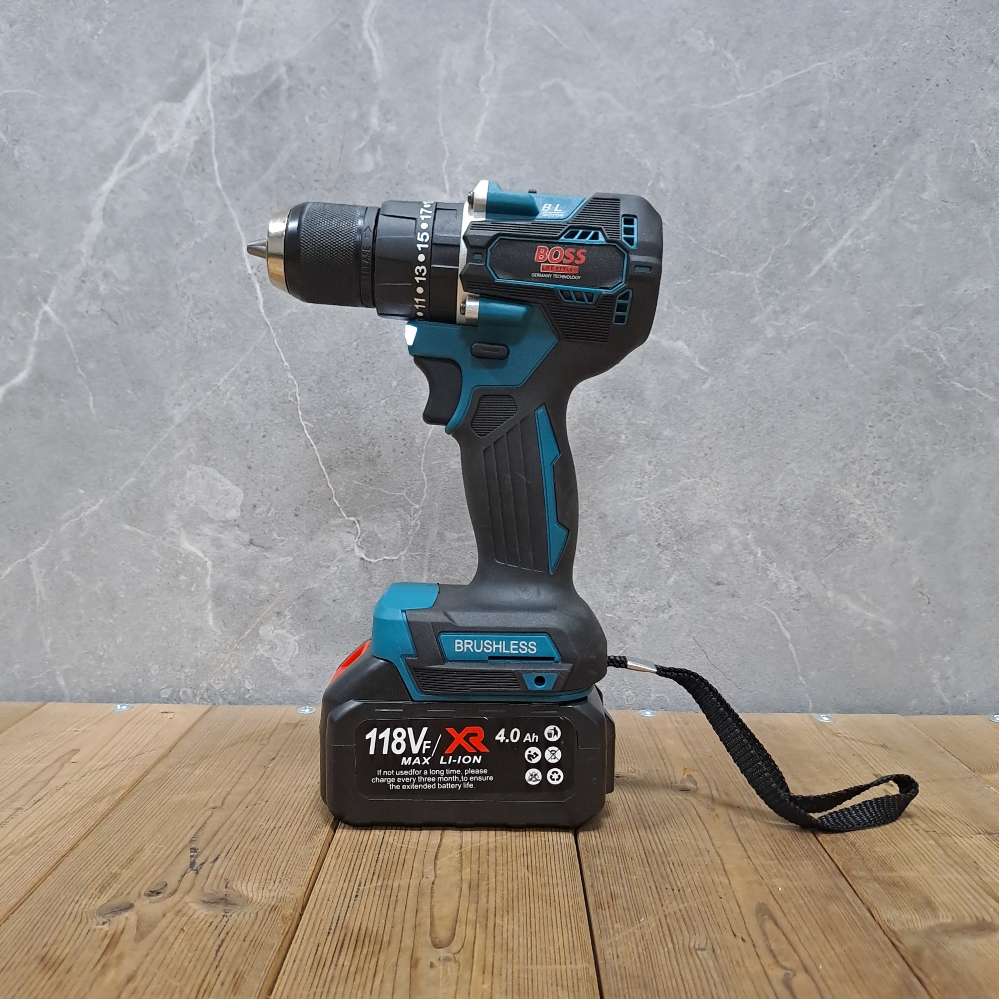 مجموعه 4 عددی ابزار شارژی صنعتی باس مدل Brushless