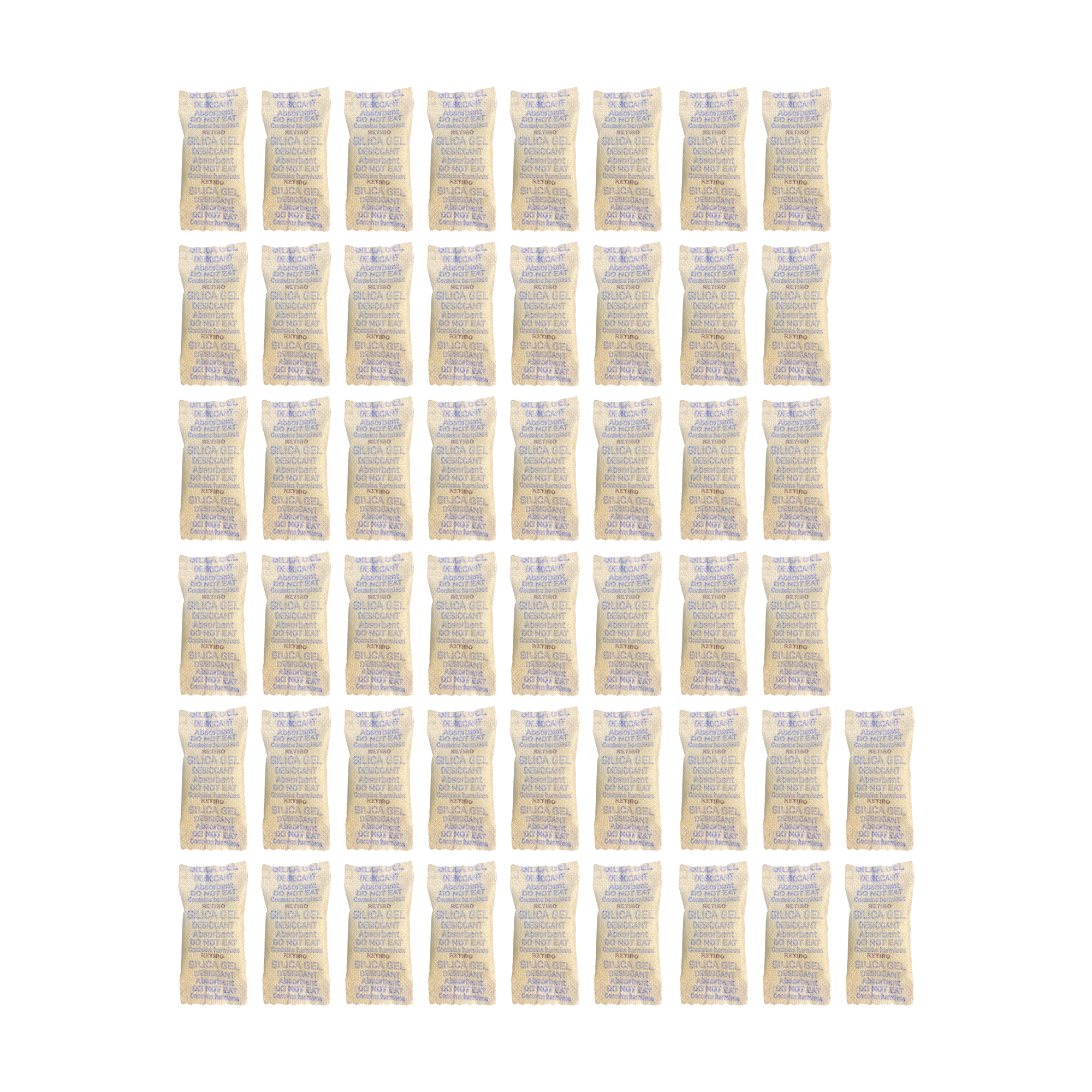 رطوبت گیر سیلیکاژل مدل پارچه ای کد retiro وزن 5 گرم بسته 100 عددی