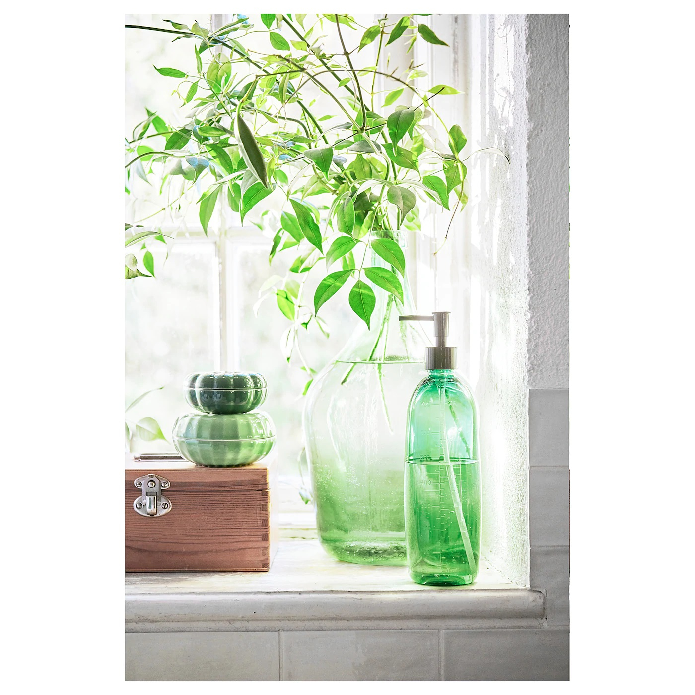 پمپ مایع دستشویی ایکیا مدل BORSTAD به همراه آبپاش