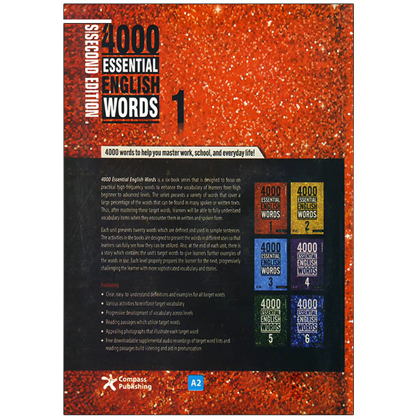 کتاب 4000 Essential English Words اثر Paul Nation انتشارات Compass Publishing شش جلدی