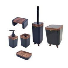 ست سرویس بهداشتی 6 تکه اطلس مدل ژیوار