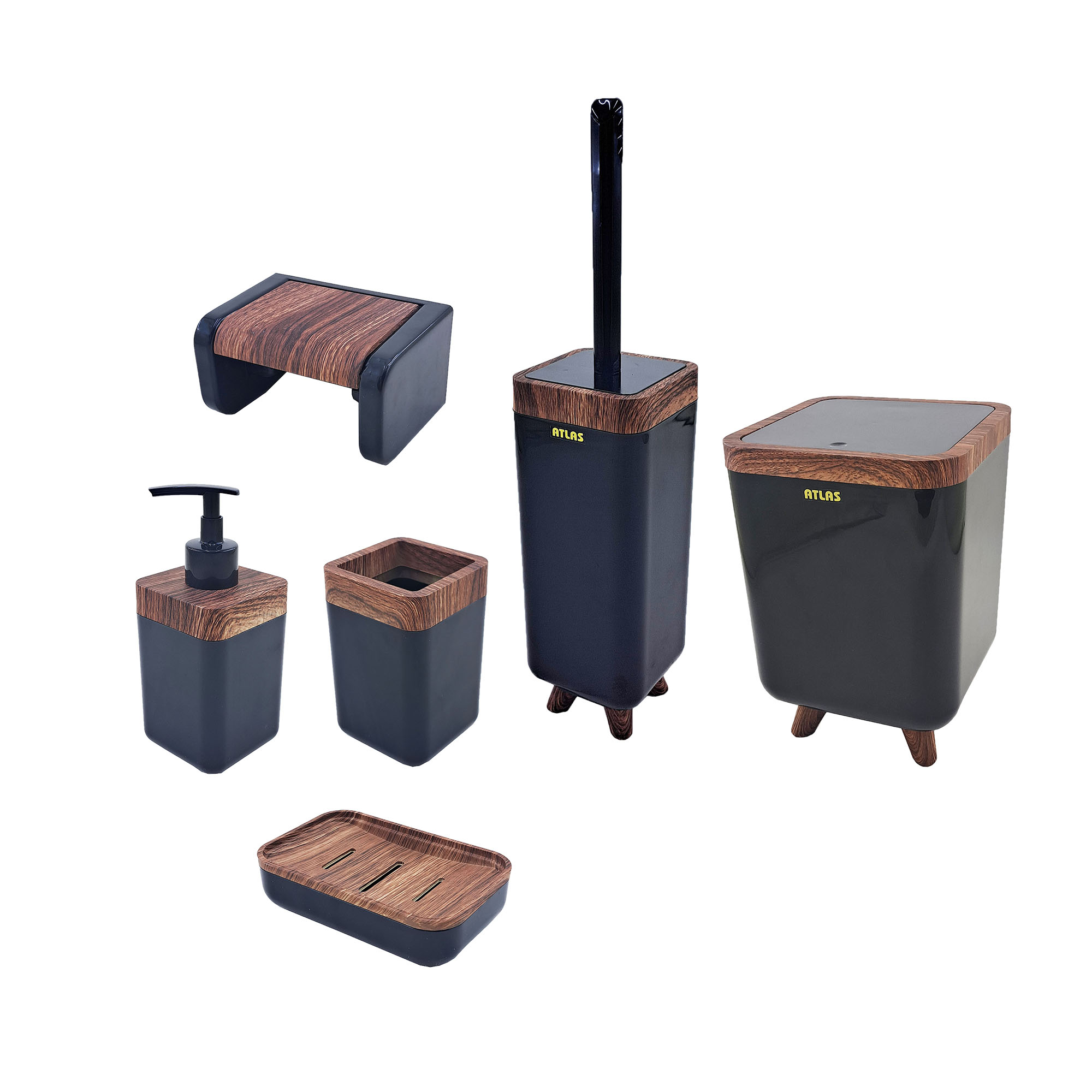 ست سرویس بهداشتی 6 تکه اطلس مدل ژیوار