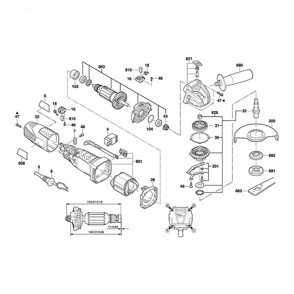 مینی فرز بوش مدل PWS 700-115