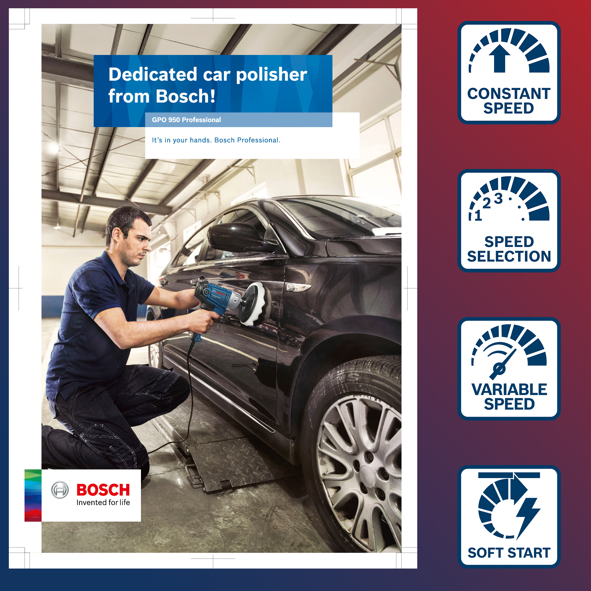 دستگاه پولیش بوش مدل GPO 950 Professional