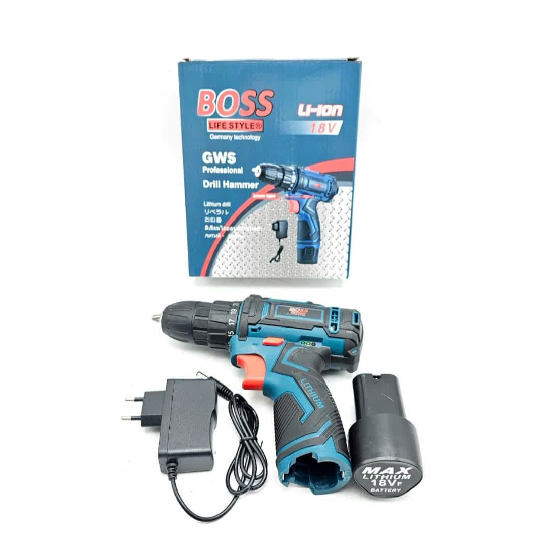 دریل شارژی باس مدل BS-Li-ion-18V