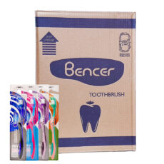 مسواک بنسر مدل پریمیر کلینینگ با برس نرم بسته 144 عددی