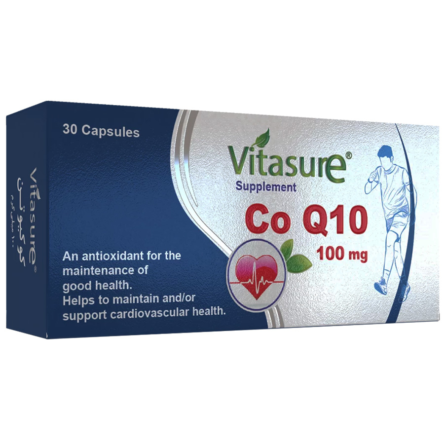 کپسول کوآنزیم کیوتن ویتاشور - 100 میلی گرم بسته 30 عددی