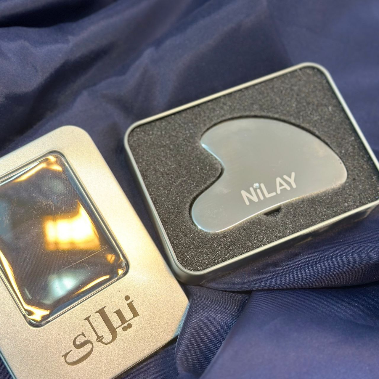 ماساژور دستی صورت نیلای مدل گواشا