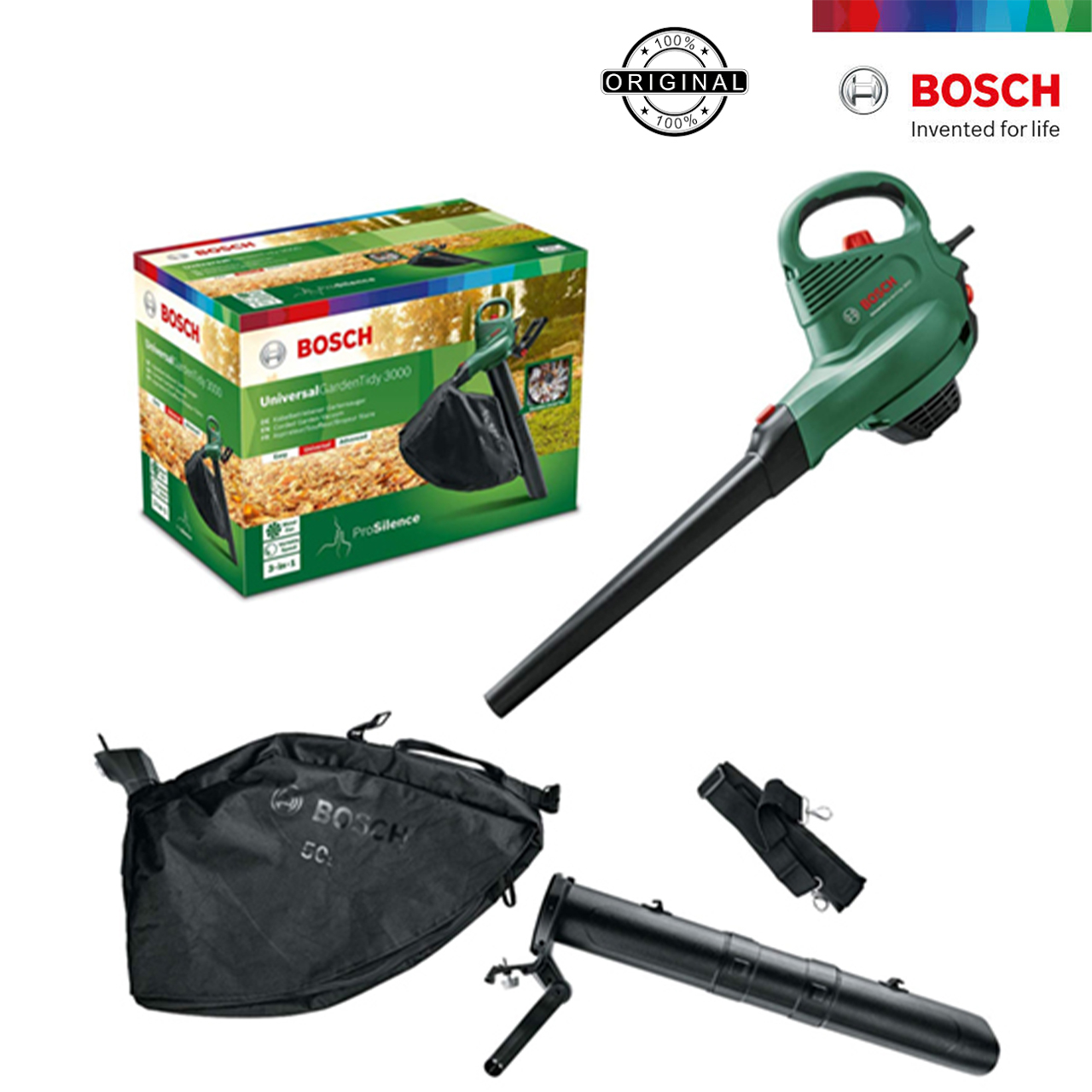 دستگاه دمنده مکنده بوش مدل فوق حرفه ای Garden Tidy 3000 - 3 in 1