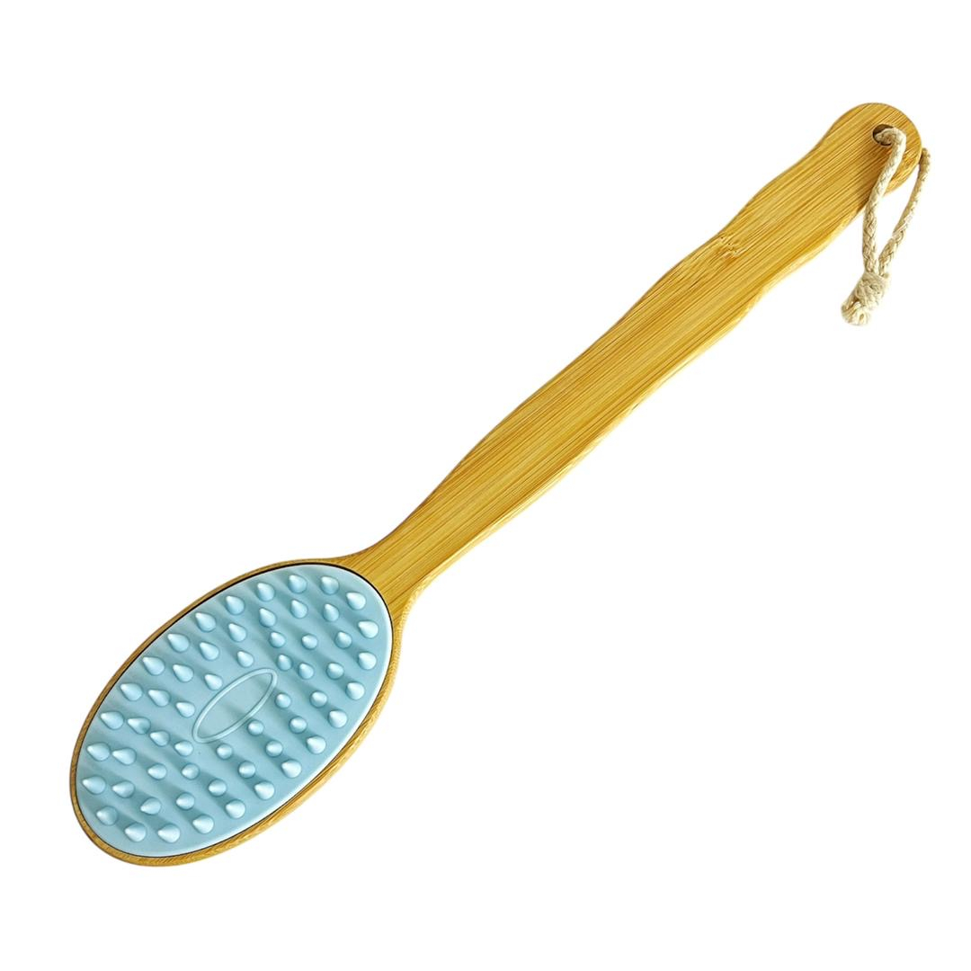 ماساژور سر و بدن مدل سیلیکونی دسته دار کد 13593