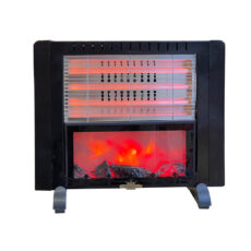 بخاری برقی آکماز مدل شومینه ای فن دار