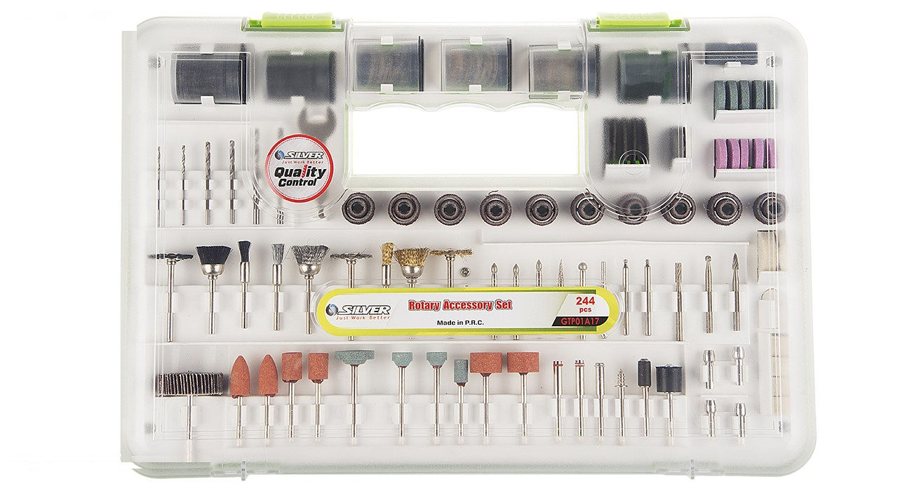 مجموعه 244 عددی سری فرز انگشتی سیلور مدل GTP01A17