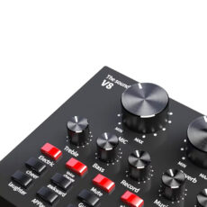میکروفون استودیویی مدل legendary vocal به همراه کارت صدا و پایه تلسکوپی و پاپ فیلتر