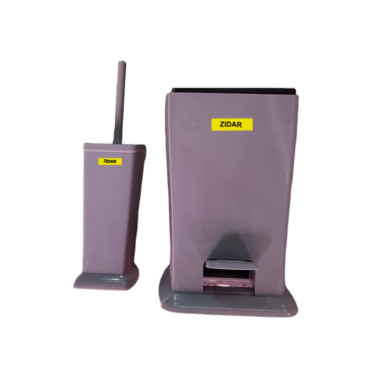 سطل و فرچه توالت زیدار مدل D-18