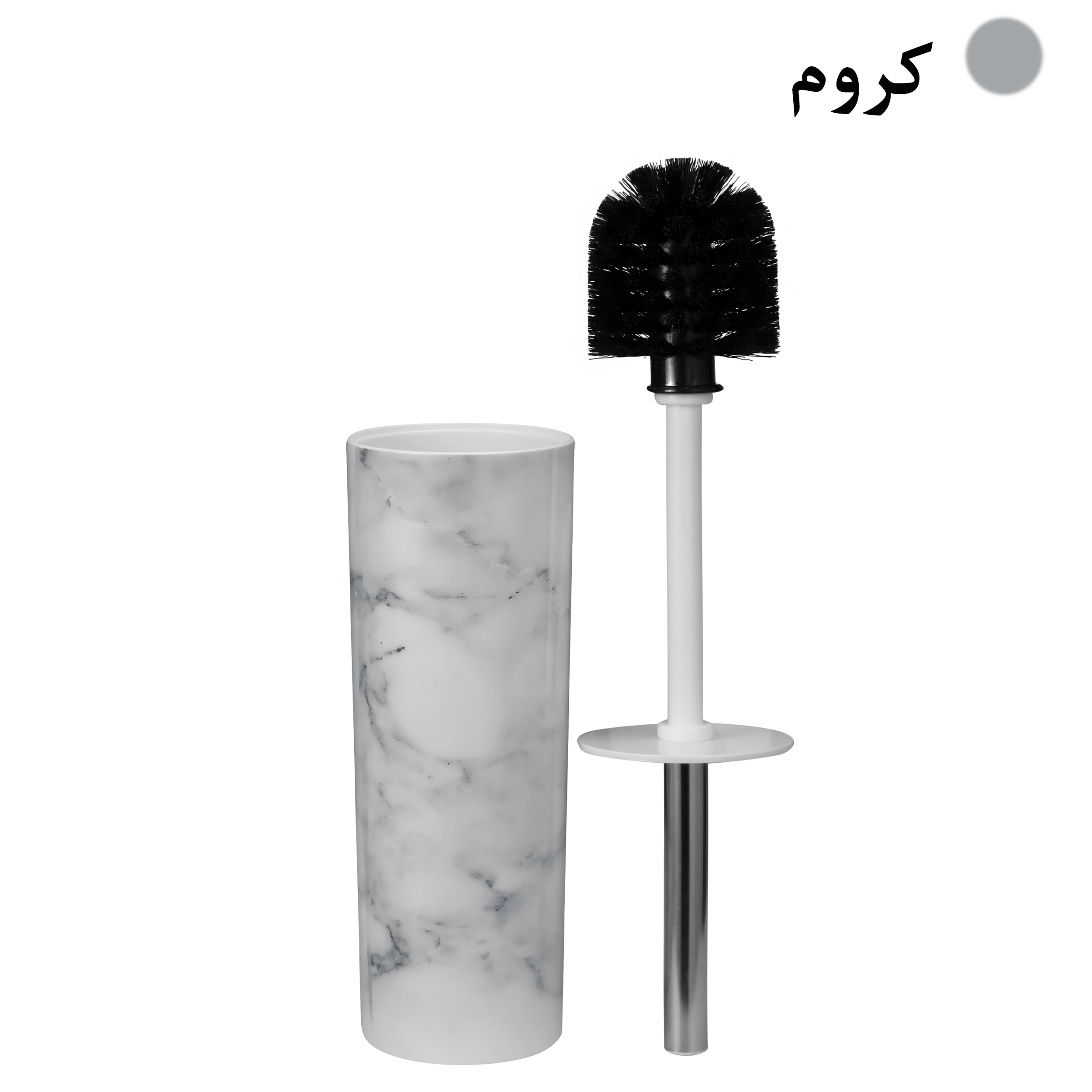 ست سطل زباله و فرچه مدل ماربل کد WH