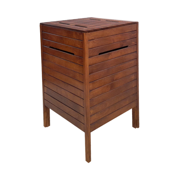 سبد رخت چرک مدل باکس چوبی 40 ضد رطوبت