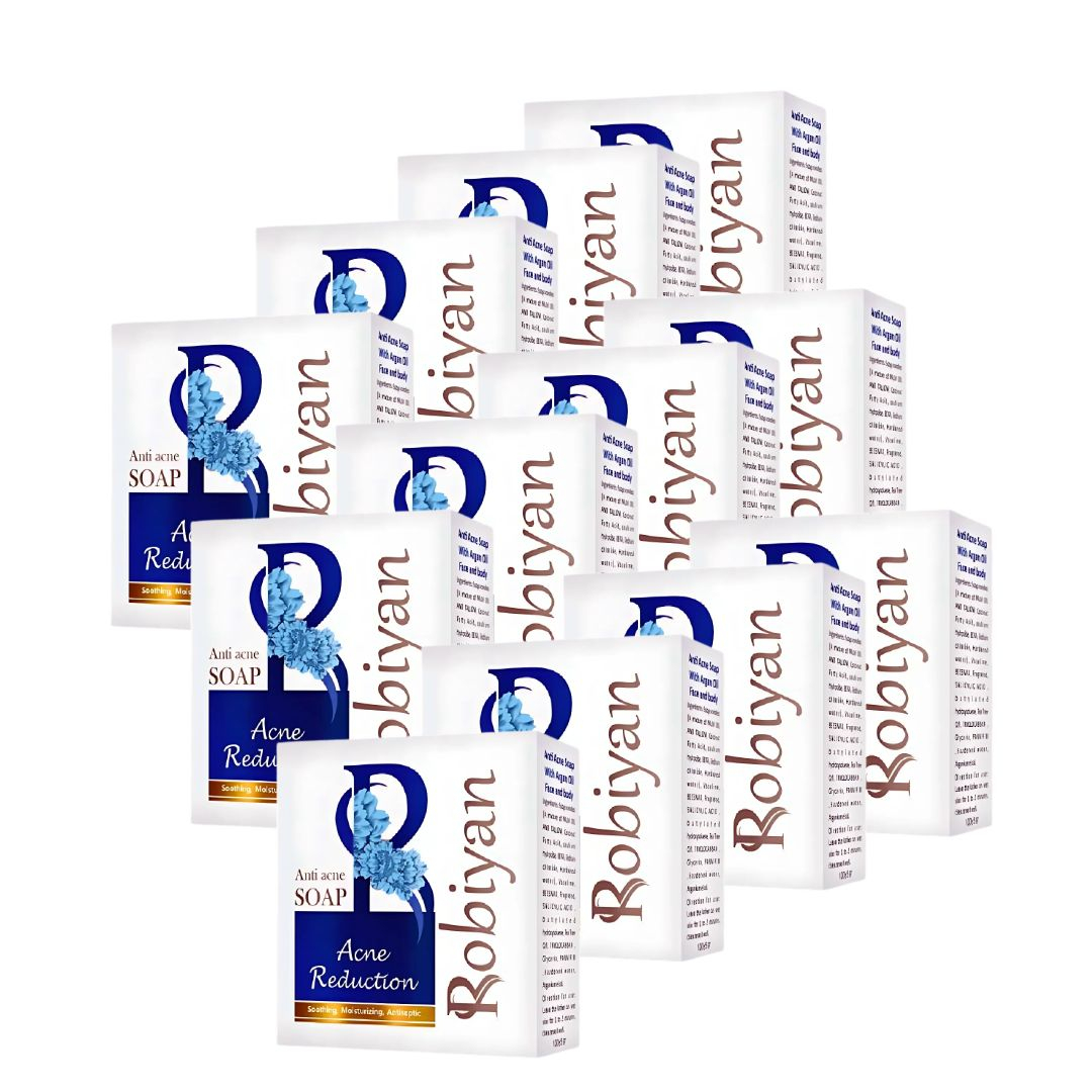 صابون شستشو روبیان مدل ضدجوش وزن 100 گرم مجموعه 12 عددی