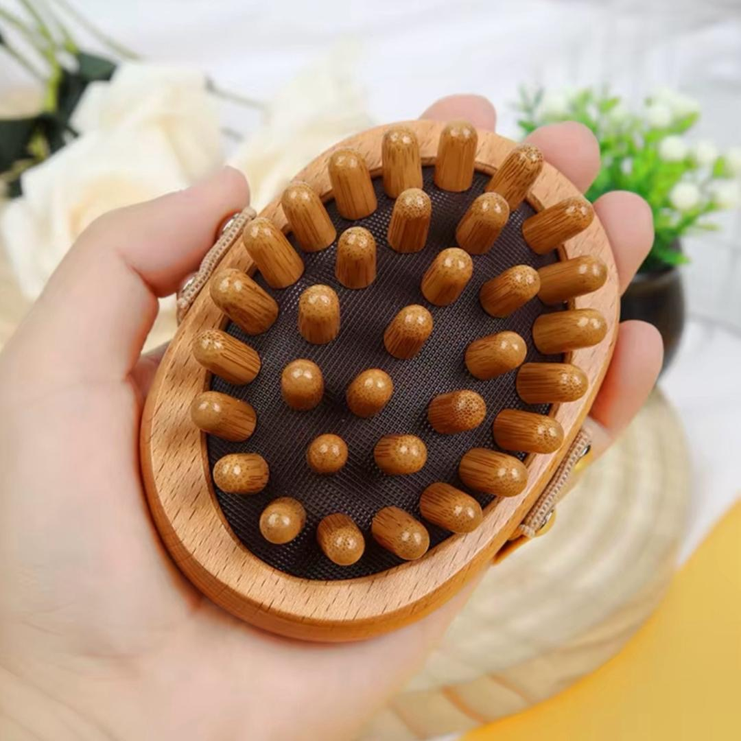 ماساژور دستی بدن مدل بامبو بیضی کد 77168