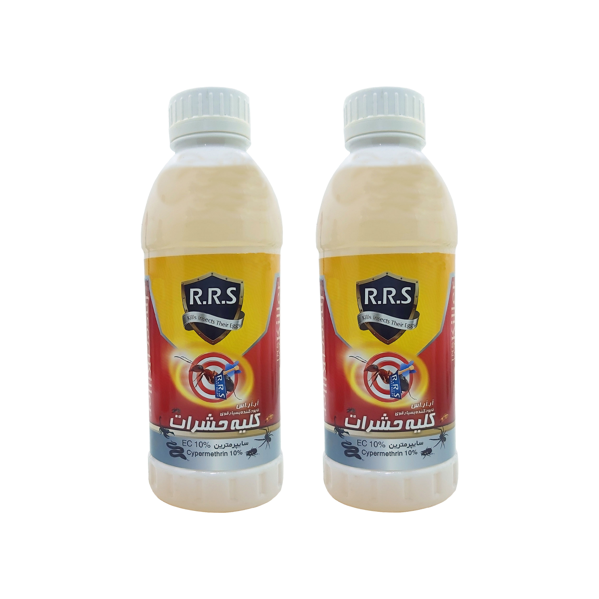 مایع حشره کش آرآراس مدل سایپرمترین حجم 1 لیتر مجموعه 2 عددی