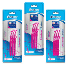 مسواک بین دندانی کانفیدنت کد 0.4 سه بسته 6 عددی