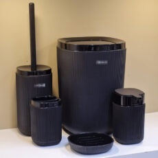 ست سرویس بهداشتی 5 پارچه کنتراست مدل روما تمام خطی کد DH46