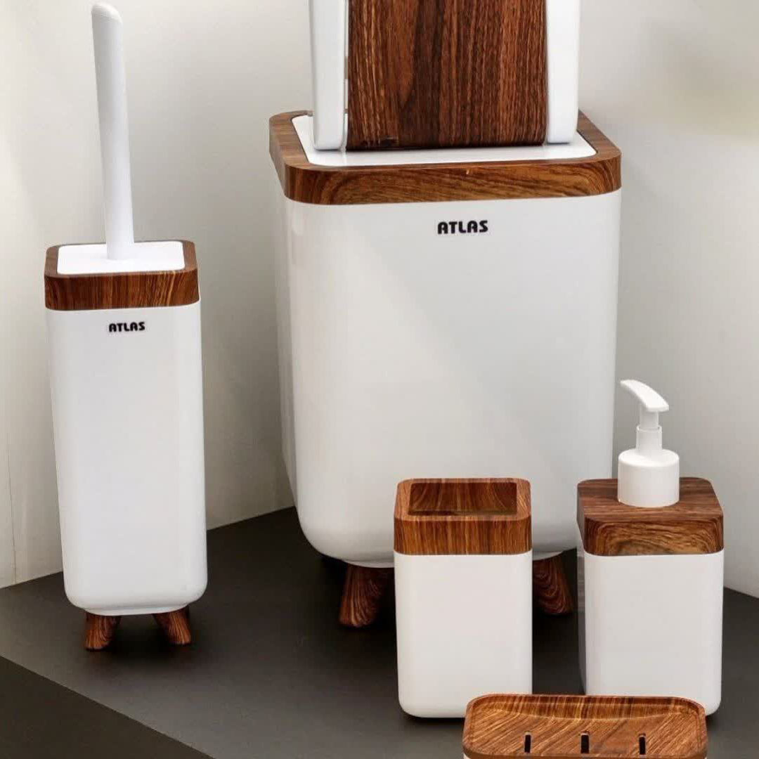 ست سرویس بهداشتی 6 تکه اطلس مدل ژیوار