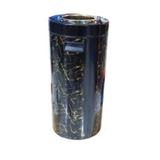 سطل زباله بهازکالا مدل استوانه طرح ماربل کد YP-45L