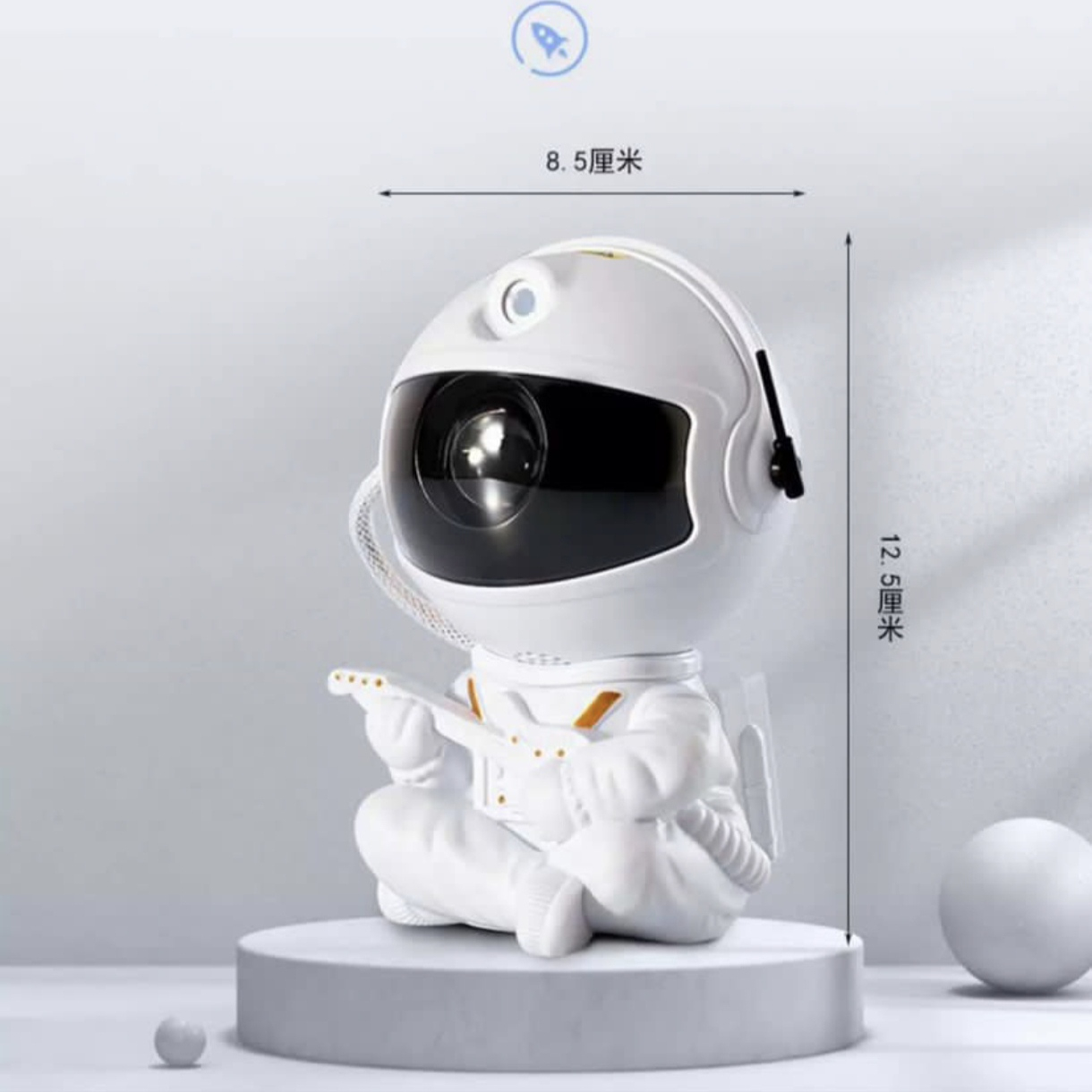 رقص نور لیزری مدل کهکشانی طرح فضانورد نشسته گیتاری