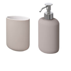 مخزن مایع دستشویی ایکیا مدل IK_60493004 به همراه جا مسواکی