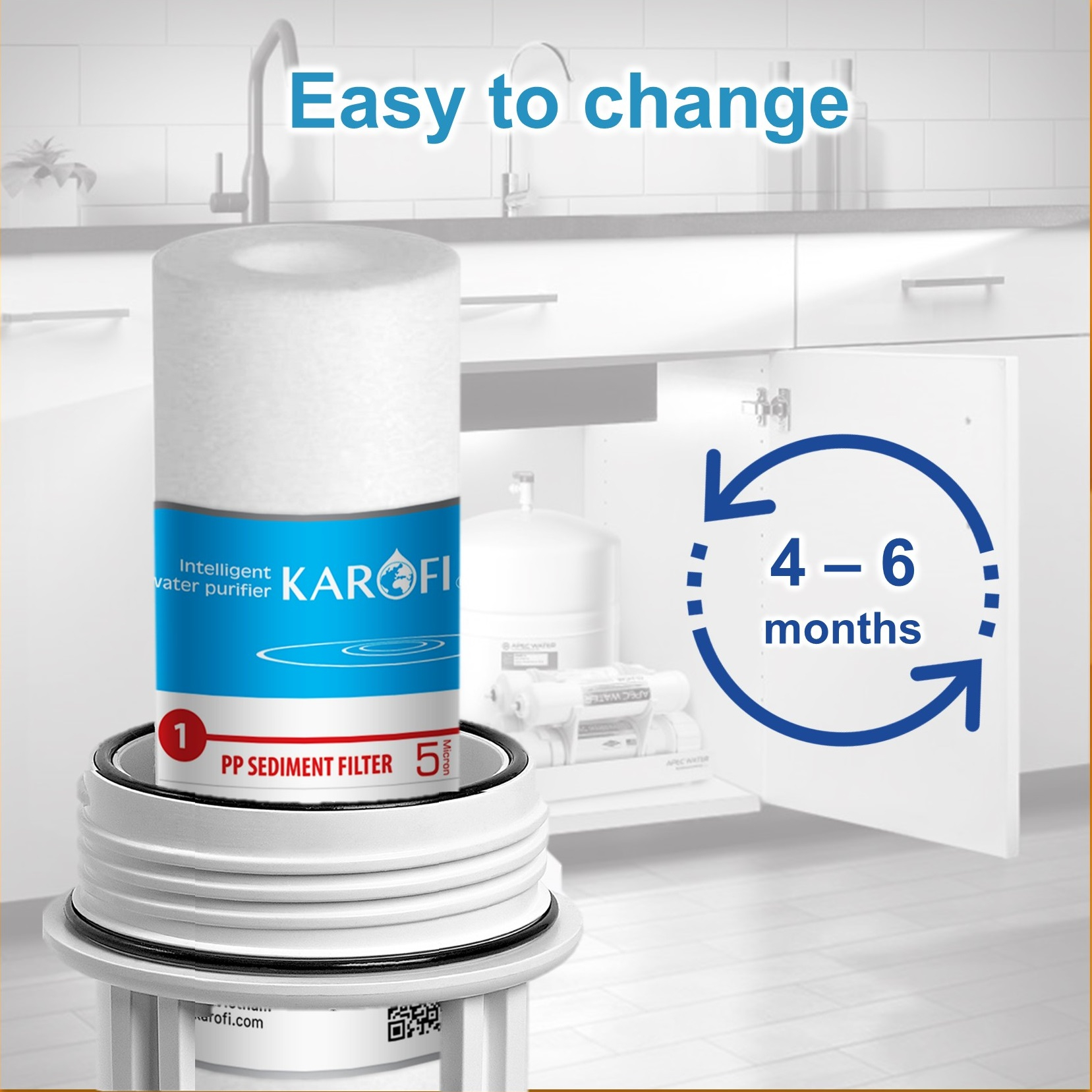 فیلتر دستگاه تصفیه آب کاروفی مدل TG2