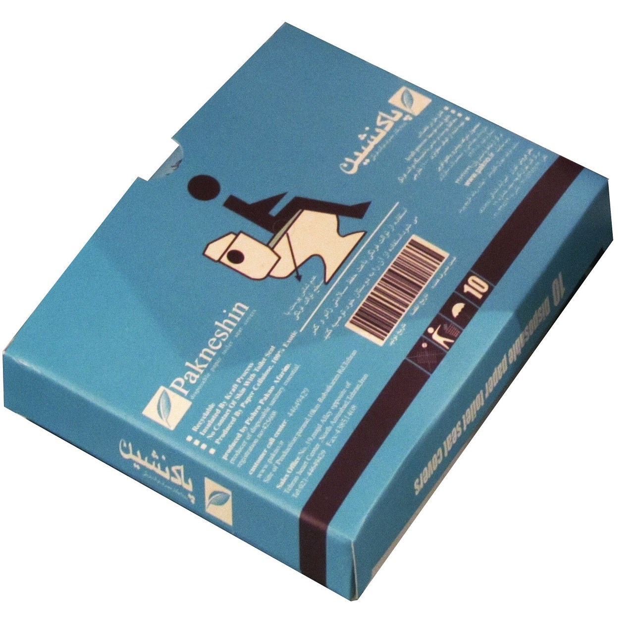 روکش یکبار مصرف توالت فرنگی پاکنشین 100 بسته 10 عددی