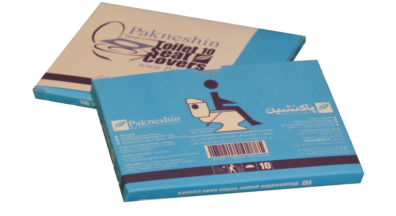 روکش یکبار مصرف توالت فرنگی پاکنشین 100 بسته 10 عددی
