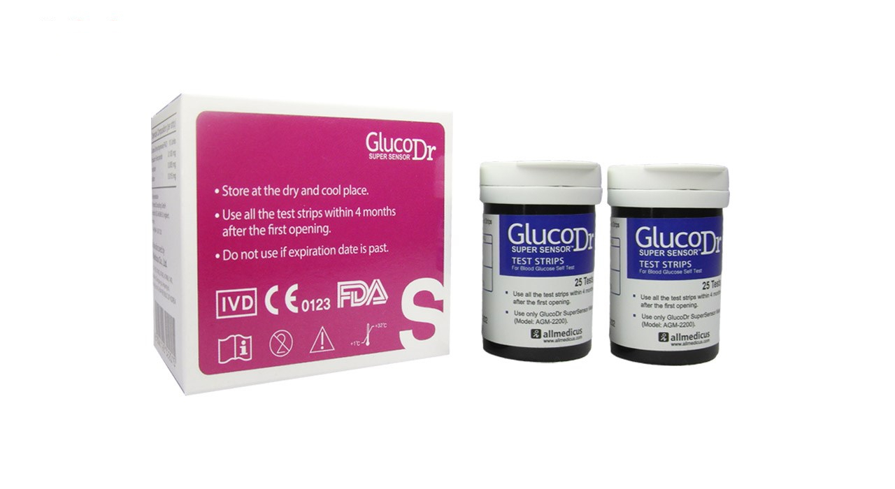 نوار تست قند خون گلوکو داکتر بسته 50 عددی