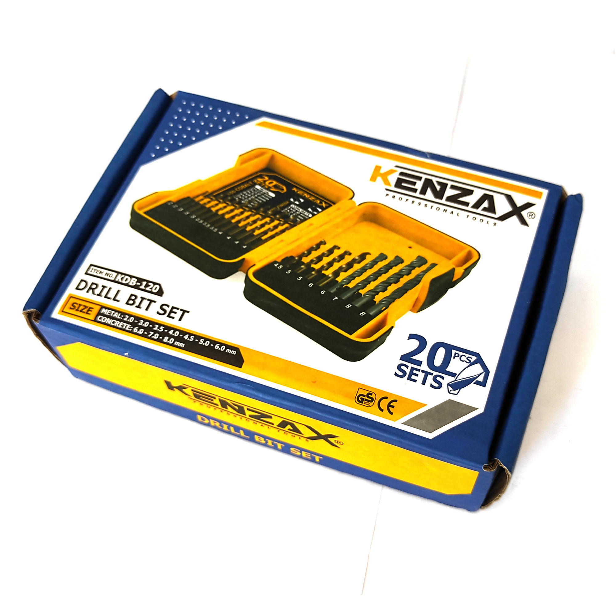 مته فلز و الماسه کنزاکس مدل KDB-120 مجموعه 20 عددی