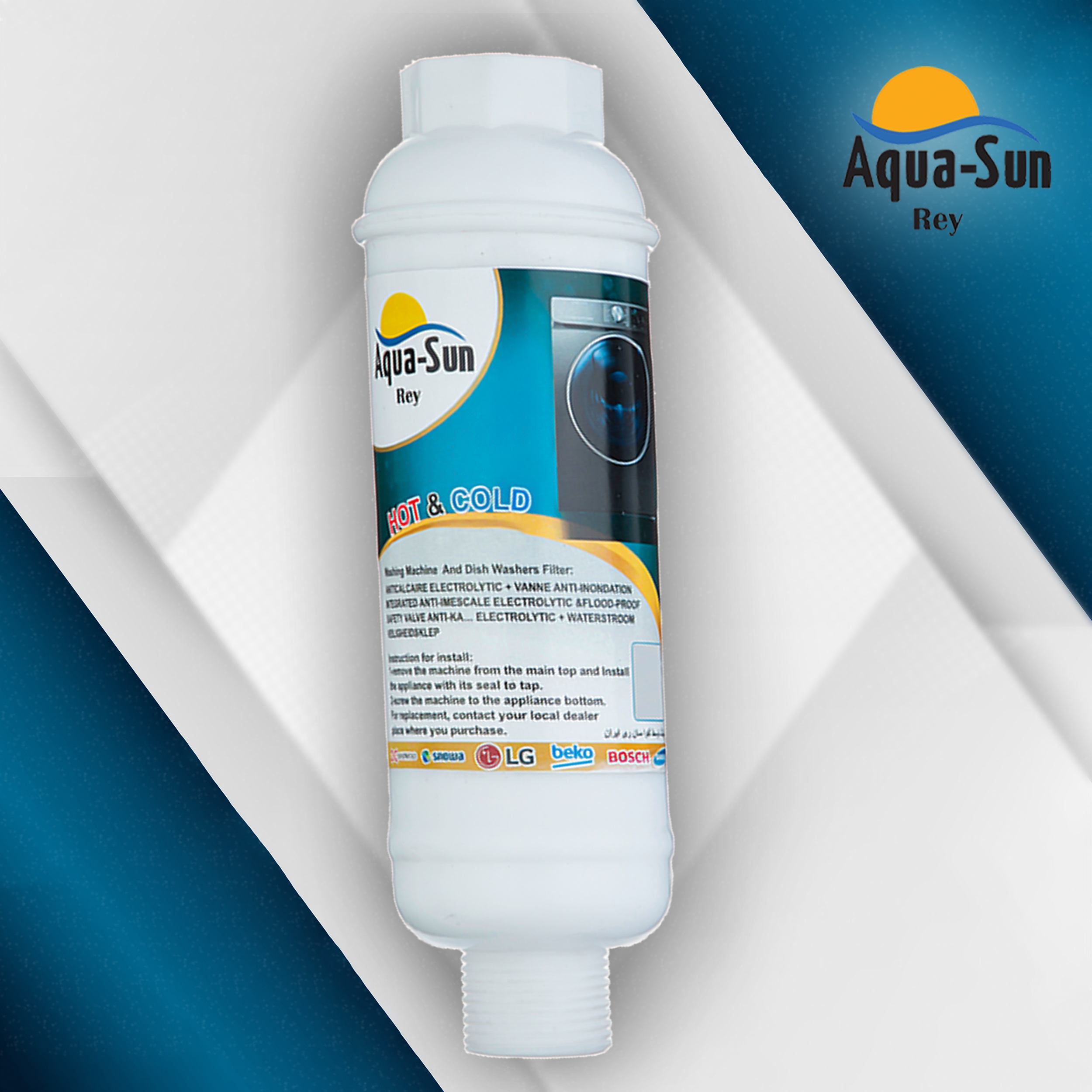 فیلتر رسوبگیر ماشین لباسشویی آکوا سان ری مدل K-1000 مجموعه 4 عددی