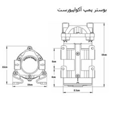 پمپ دستگاه تصفیه آب آکوا پیورست مدل 125PSI
