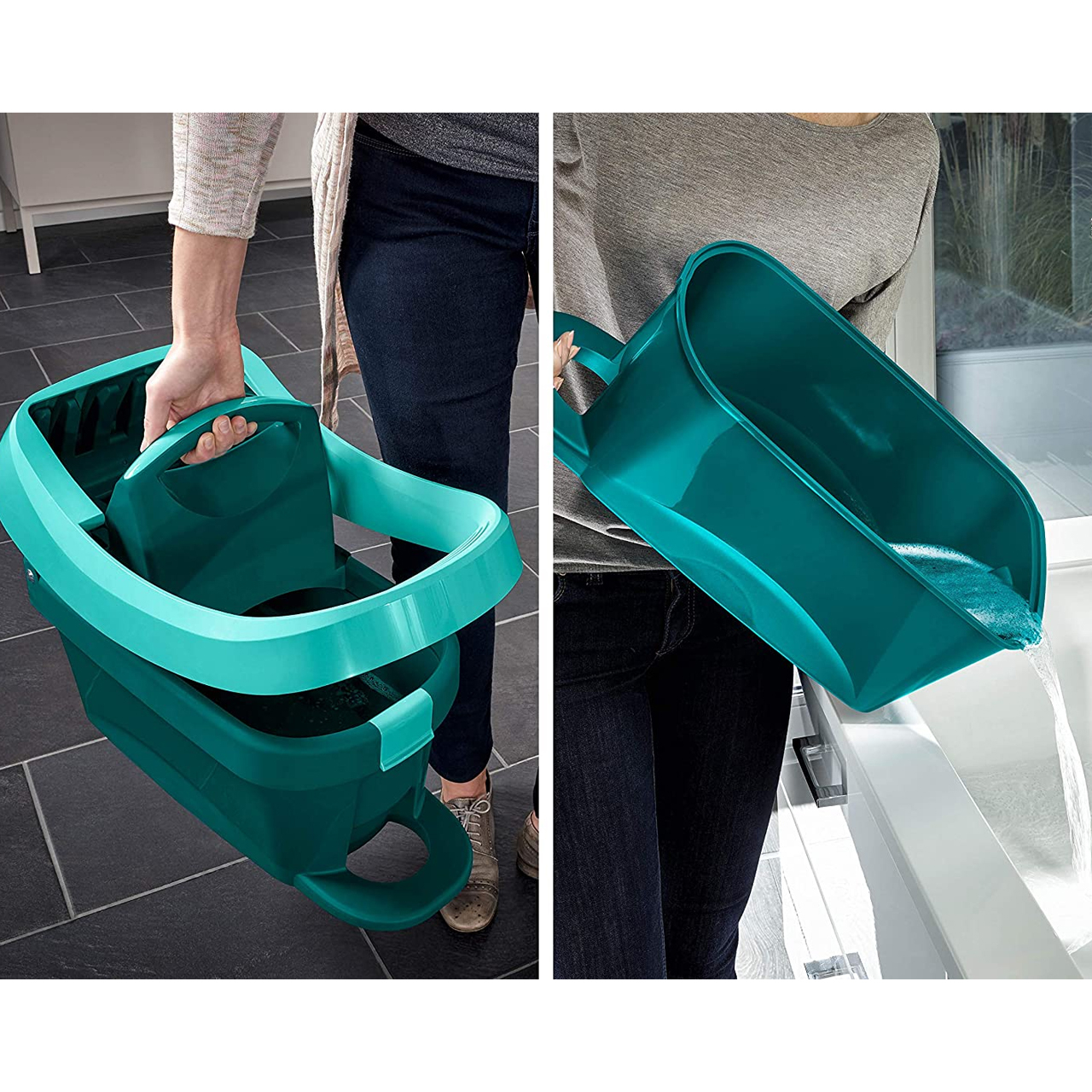 ست سطل و زمین شوی لایف هایت مدل PROFI کد 55096