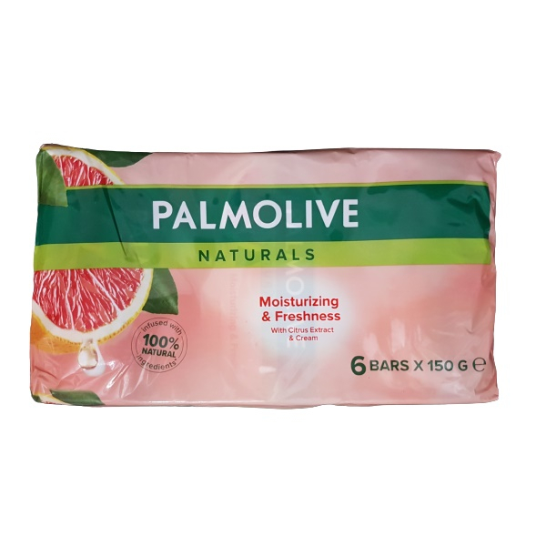 صابون شستشو پالمولیو مدل Citrus and cream وزن 150 گرم بسته 6 عددی