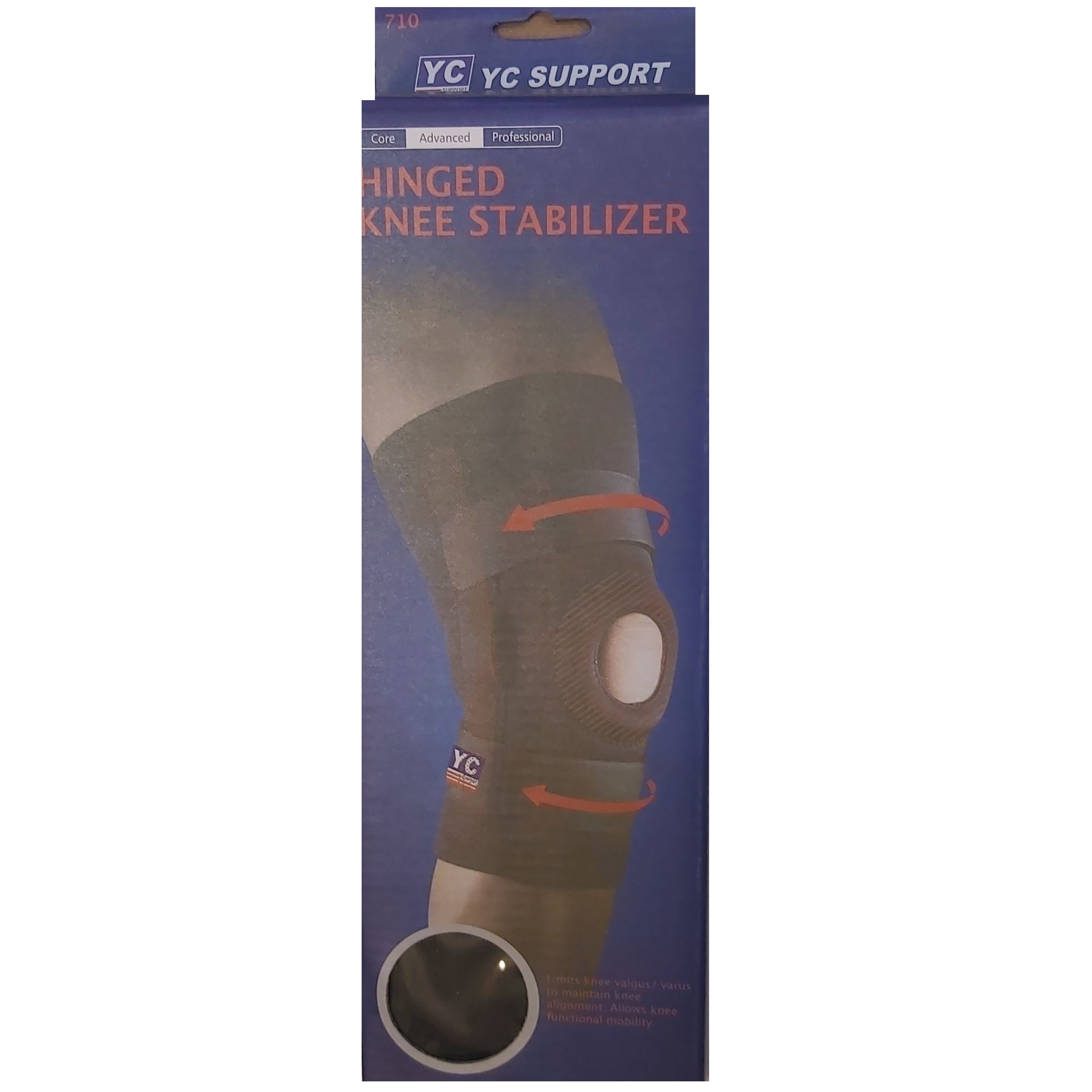 زانوبند طبی وای سی مدل آتل دار کد C-710