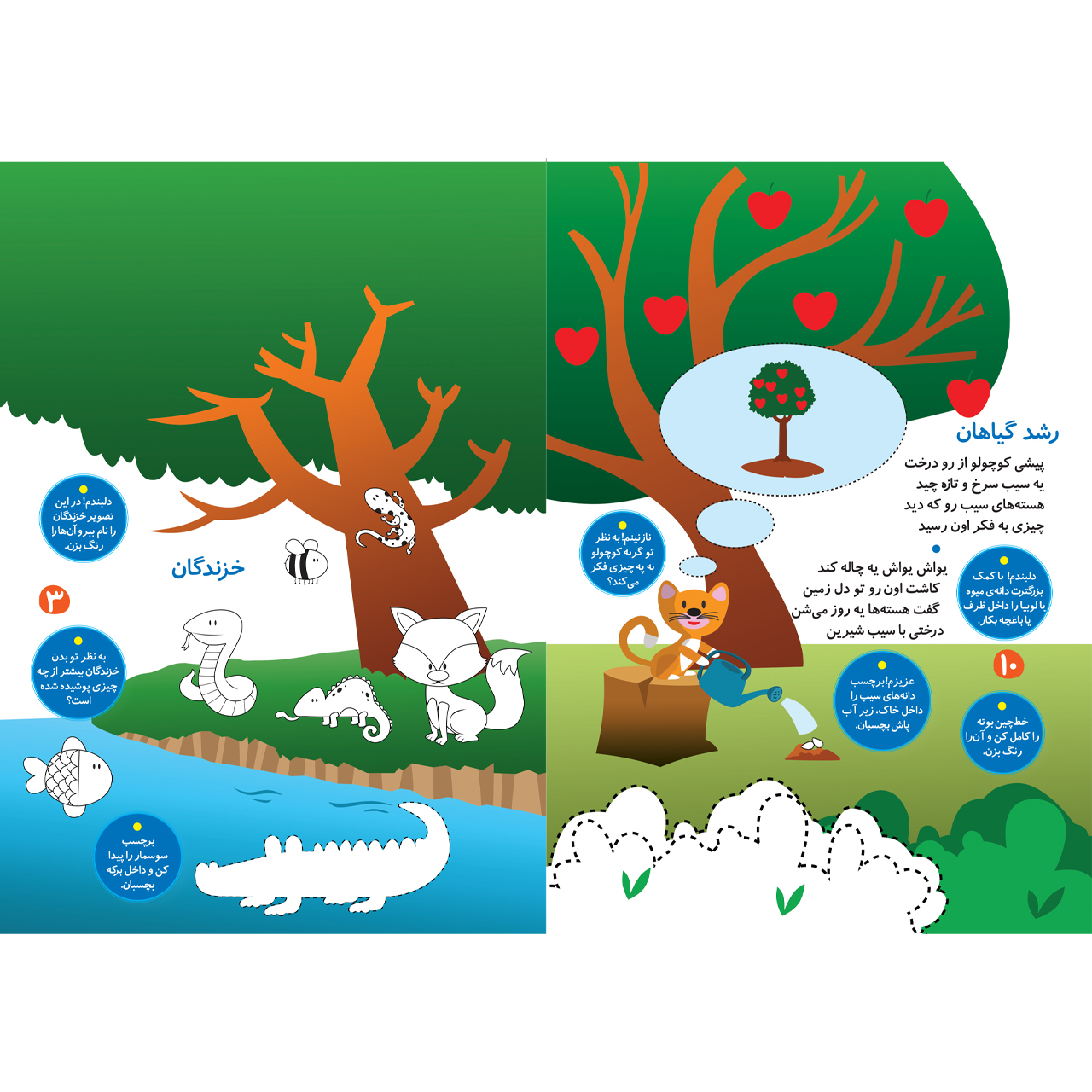 سری کتاب های آموزشی پیش دبستانی اثر منصوره عرب خراسانی انتشارات کتاب باز 10 جلدی