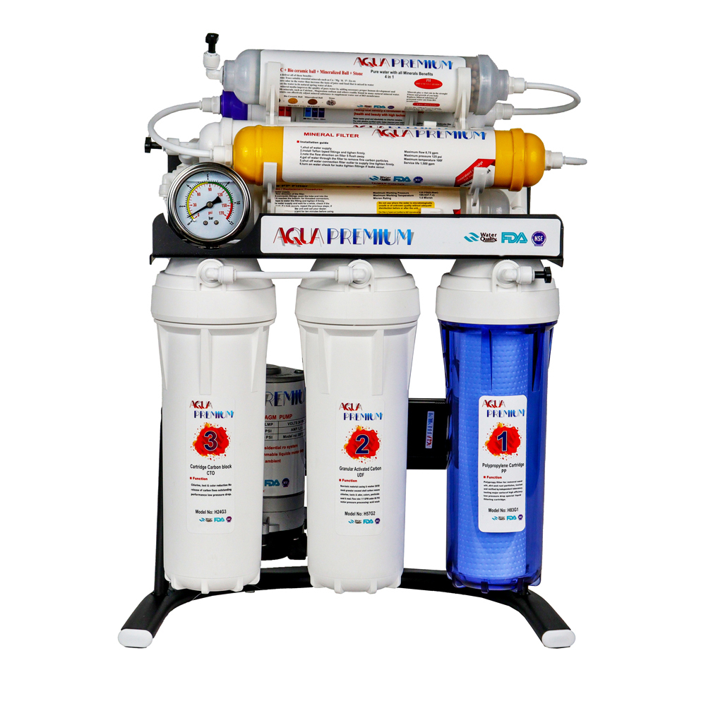 دستگاه تصفیه کننده آب آکواپرمیوم مدل A9POAB12-BK-TP