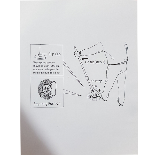 ست سطل و زمین شوی دبلیو.اس مدل WS300 به همراه 8 عدد سری یدک