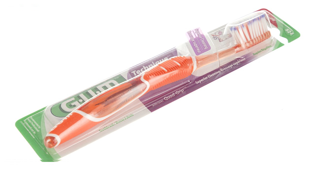 مسواک جی یو ام مدل Technique Deep Clean با سر بزرگ