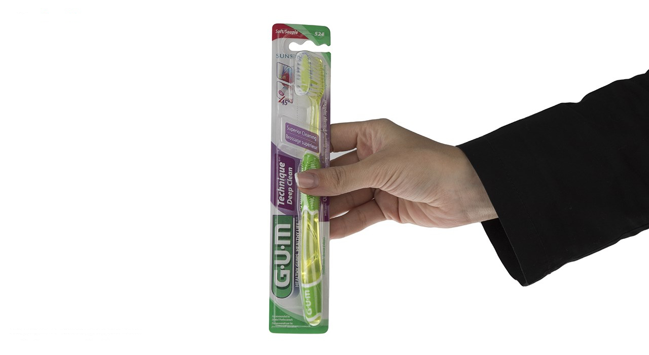 مسواک جی یو ام مدل Technique Deep Clean با سر بزرگ