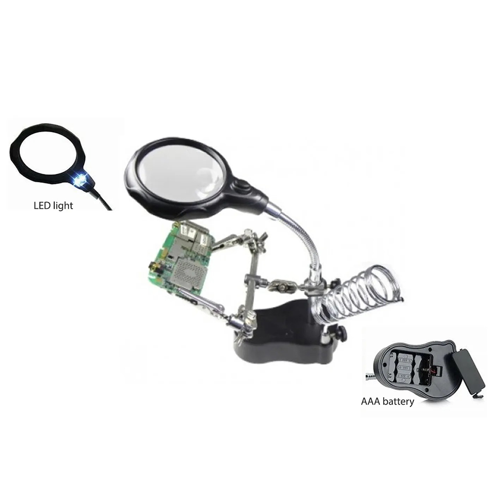 گیره مونتاژ مدل TE-801 به همراه ذره بین